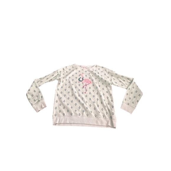 LAUREN CONRAD Flamingo Christmas Women’s Size M PJ Shirt Pants 2 Piece Set - Picture 2 of 7